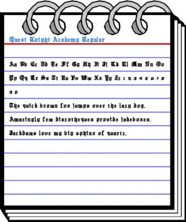 Quest Knight Academy Font