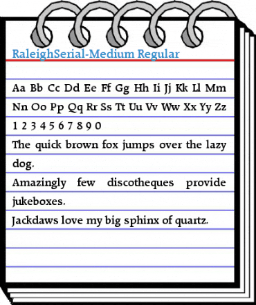 RaleighSerial-Medium Font