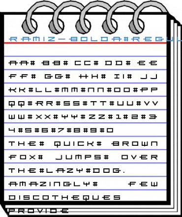 Ramiz-BoldA Font