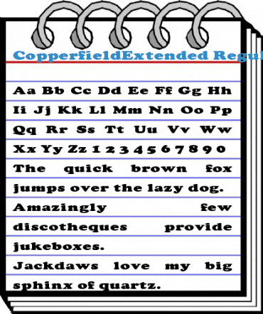 CopperfieldExtended Regular Font