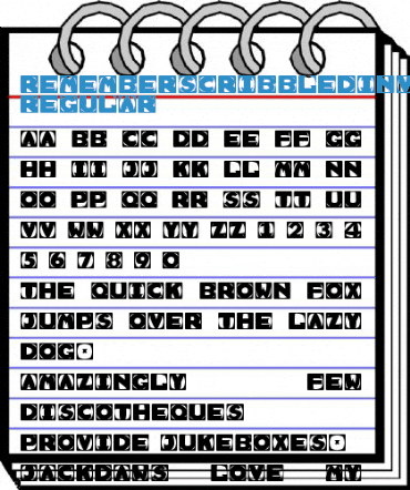 RememberScribbledInvers Font