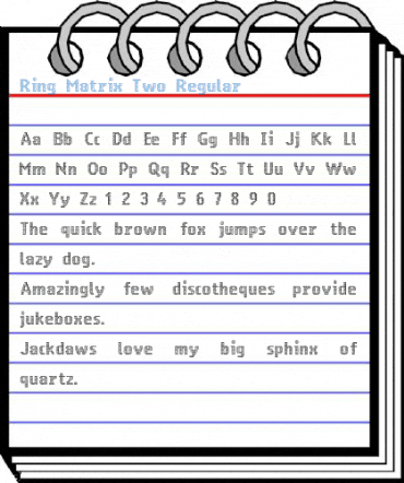 Ring Matrix Two Regular Font