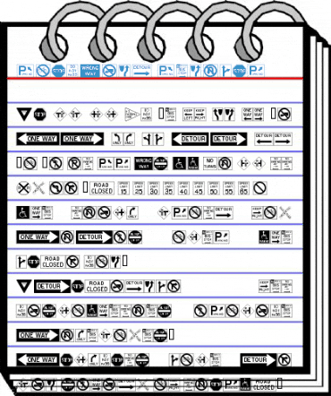 RoadSign Regular Font