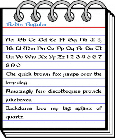 Robin Regular Font