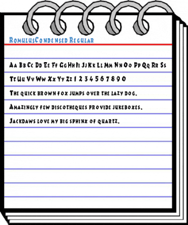 RomulusCondensed Font