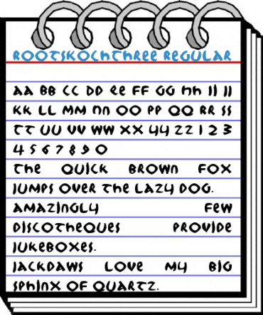 RootsKochThree Regular Font