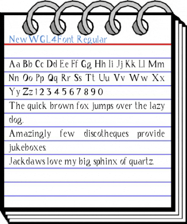 NewWGL4Font Font