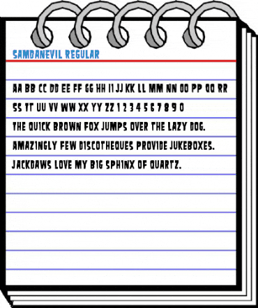 SamdanEvil Regular Font