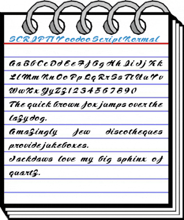 SCRIPT1 Voodoo Script Normal Font