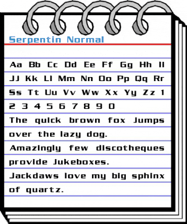 Serpentin Normal Font