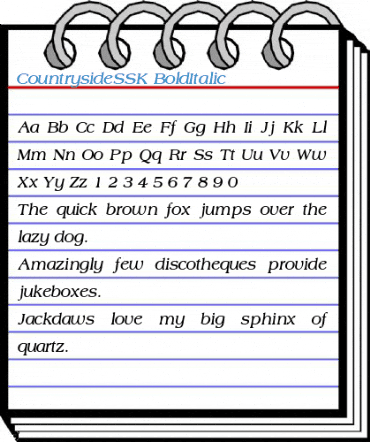 CountrysideSSK Font