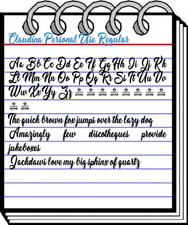 Claudina Personal Use Regular Font