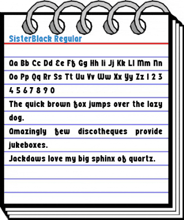 SisterBlack Font