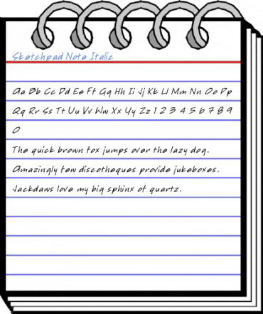 Sketchpad Note Font