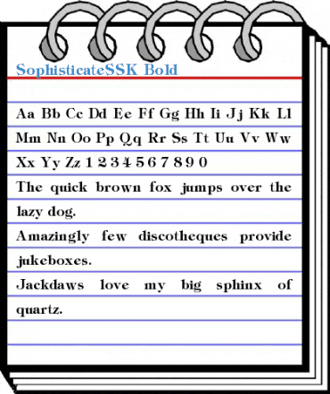 SophisticateSSK Font