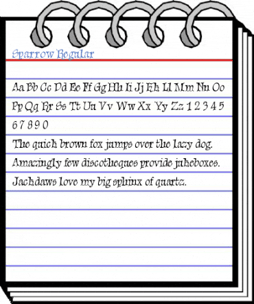 Sparrow Font