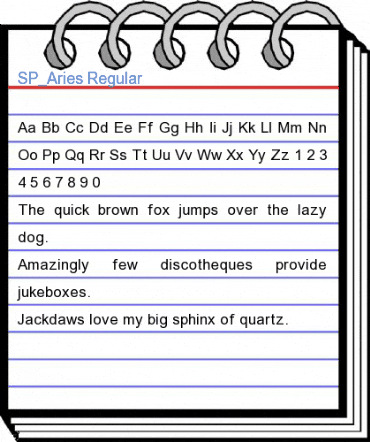 SP_Aries Regular Font