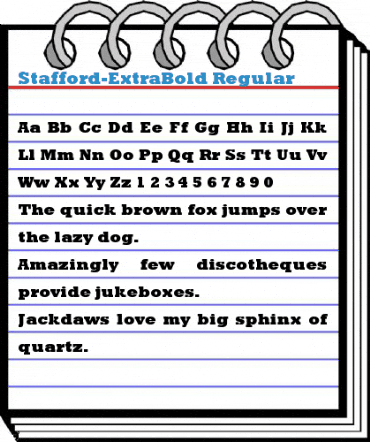 Stafford-ExtraBold Font