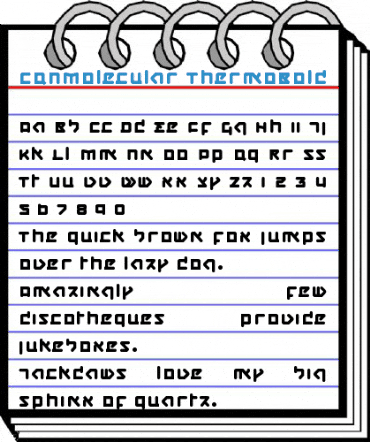 CQNMolecular ThermoBold Font