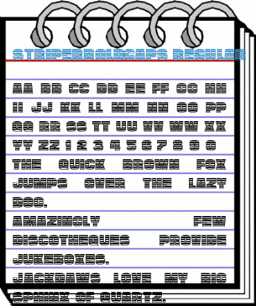 StriperBoldCaps Regular Font