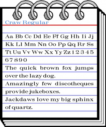 Craw Regular Font