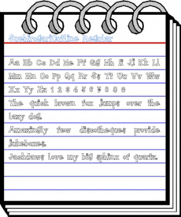 SuehirogariOutline Font