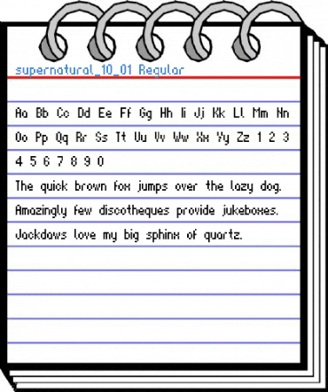 supernatural_10_01 Regular Font