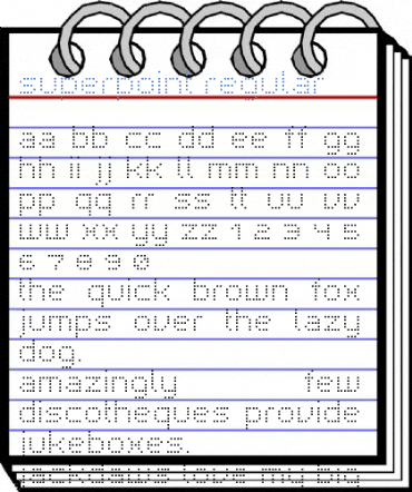 Superpoint Font