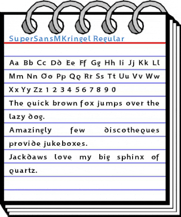 SuperSansMKringel Font