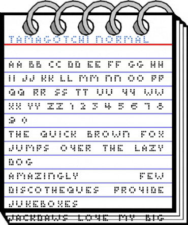 Tamagotchi Normal Font