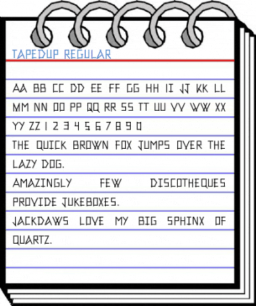 TapedUp Font