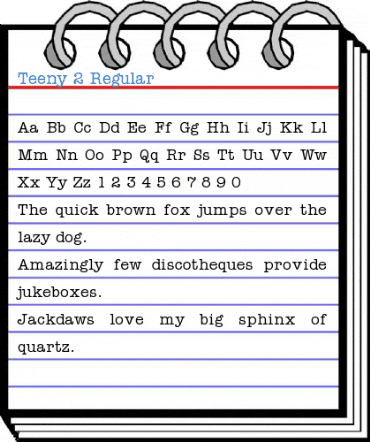 Teeny 2 Regular Font