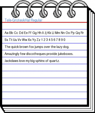 Tele-GroteskHal Regular Font