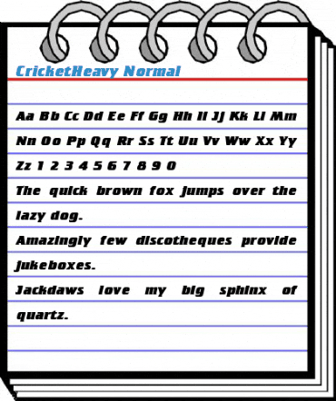 CricketHeavy Font