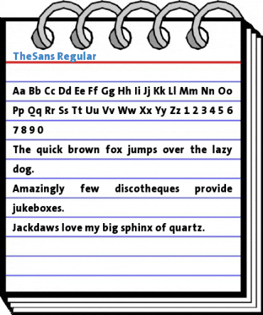 TheSans Regular Font