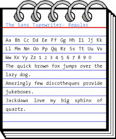 The Sans Typewriter- Font