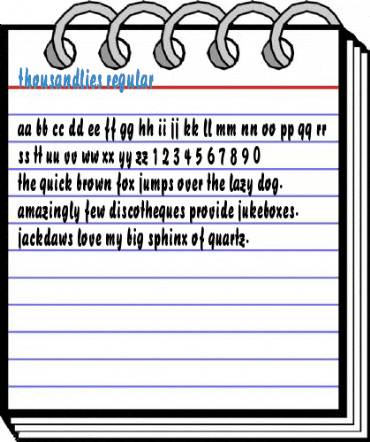 ThousandLies Regular Font