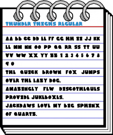 Thunder Thighs Font