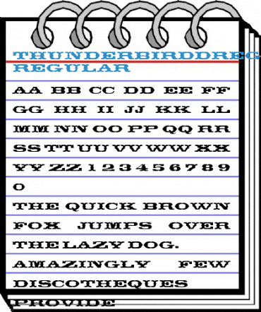 ThunderbirdDRegRo1 Regular Font