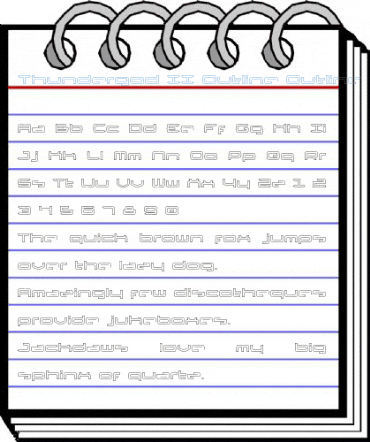 Thundergod II Outline Outline Font