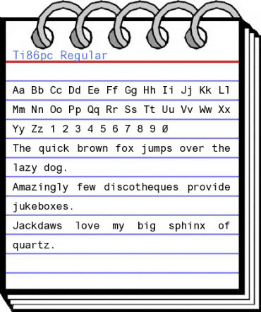 Ti86pc Regular Font