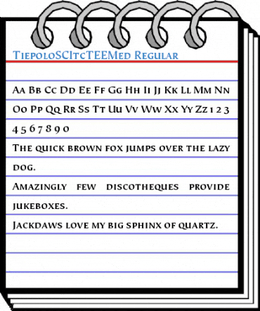 TiepoloSCItcTEEMed Regular Font