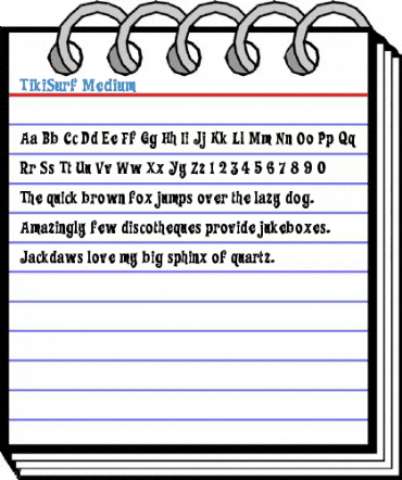 TikiSurf Font