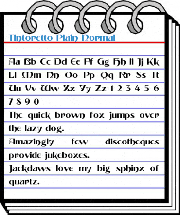 Tintoretto Plain Normal Font