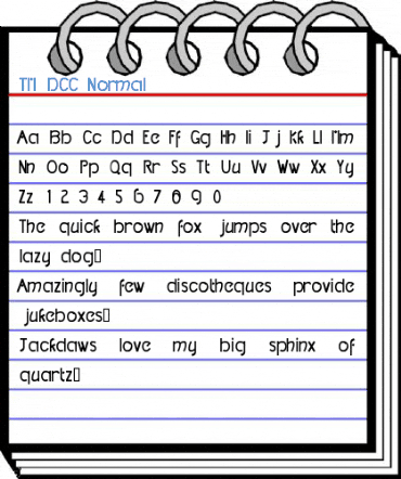 TM DCC Normal Font