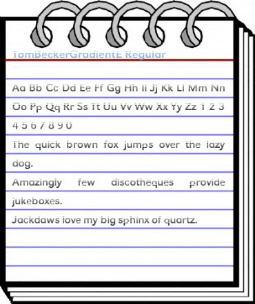 TomBeckerGradientE Regular Font