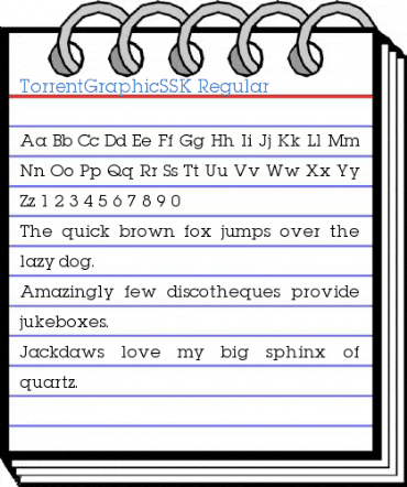 TorrentGraphicSSK Regular Font