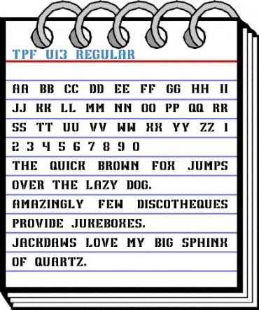 TPF U13 Regular Font