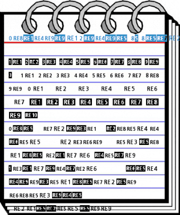 TransitLinie-RE Regular Font