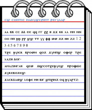 CS Coptic Manuscript Font